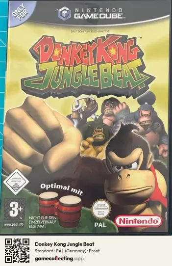 Donkey Kong Jungle Beat Nintendo GameCube, Germany box front