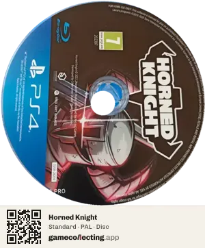 Horned Knight PlayStation 4, PAL disc