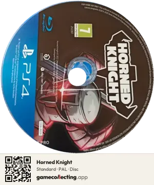 Horned Knight PlayStation 4, PAL disc
