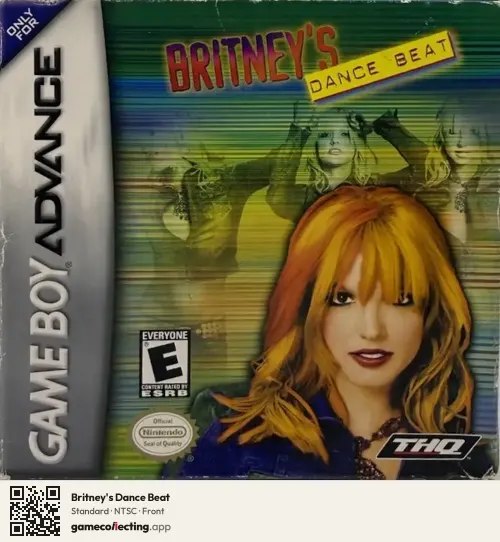 Britney's Dance Beat Game Boy Advance, NTSC box front