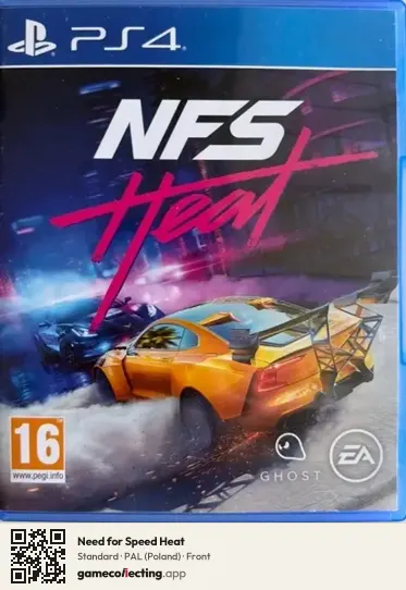 Need for Speed Heat PlayStation 4, Poland box front