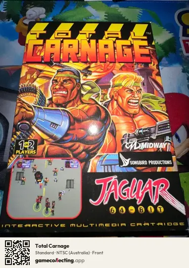 Total Carnage Atari Jaguar, Australia box front