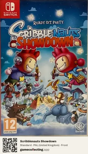 Scribblenauts Showdown Nintendo Switch, United Kingdom box front