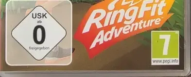 Ring Fit Adventure, the USK square on its front