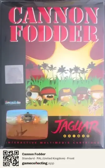 Cannon Fodder Atari Jaguar, United Kingdom box front