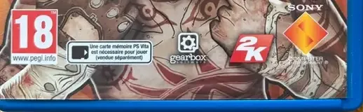 Borderlands 2, the PEGI square on its front