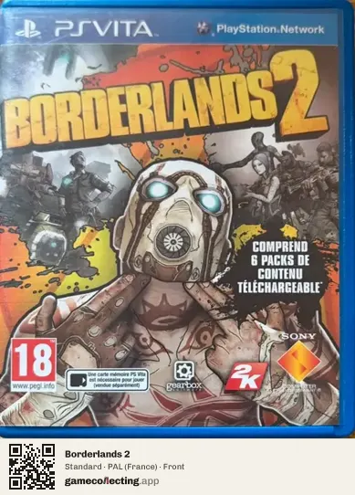 Borderlands 2 PlayStation Vita, France box front