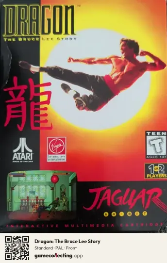 Dragon: The Bruce Lee Story Atari Jaguar, PAL box front