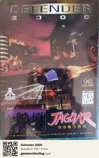 Defender 2000 Atari Jaguar, PAL box front