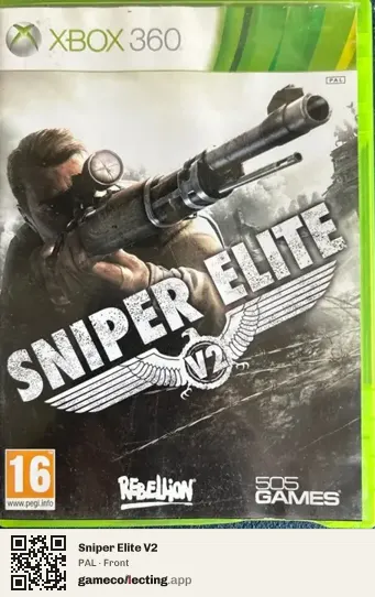 Sniper Elite V2 Xbox 360, PAL box front