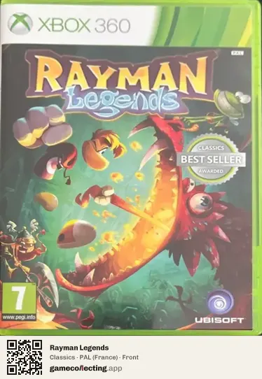 Rayman Legends Xbox 360, France box front