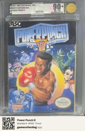 Power Punch II Nintendo Entertainment System, NTSC box front