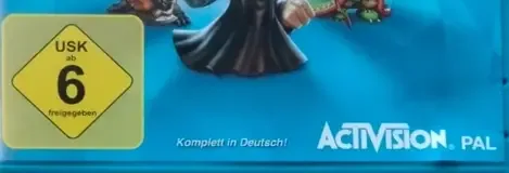 Skylanders: Trap Team, the USK square on its front