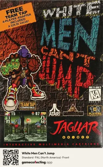 White Men Can't Jump Atari Jaguar, North America box front