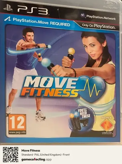 Move Fitness PlayStation 3, United Kingdom box front