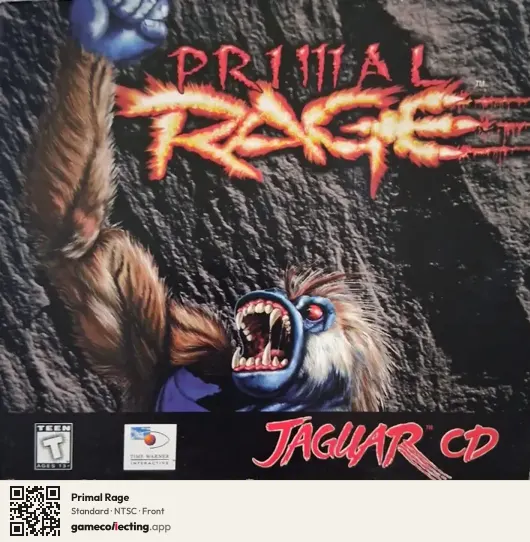Primal Rage Atari Jaguar CD, NTSC box front
