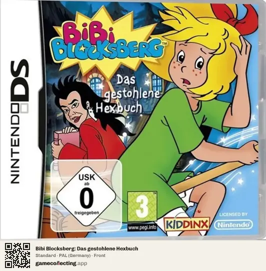Bibi Blocksberg: Das gestohlene Hexbuch Nintendo DS, Germany box front