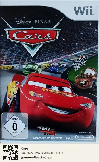 Cars Nintendo Wii, Germany box front