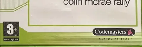 Colin McRae Rally 04, the PEGI square on its front