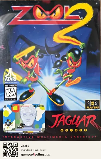 Zool 2 Atari Jaguar, PAL box front