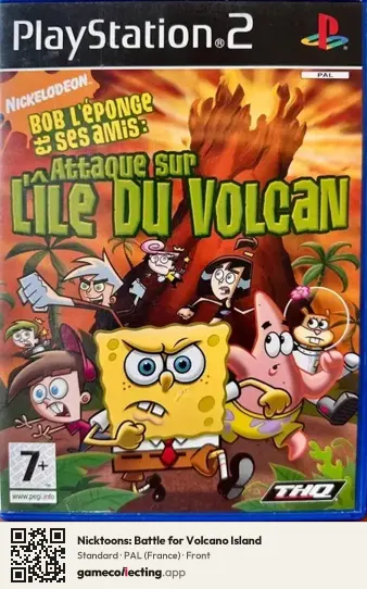 Nicktoons: Battle for Volcano Island PlayStation 2, France box front