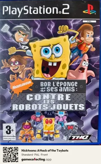Nicktoons: Attack of the Toybots PlayStation 2, PAL box front