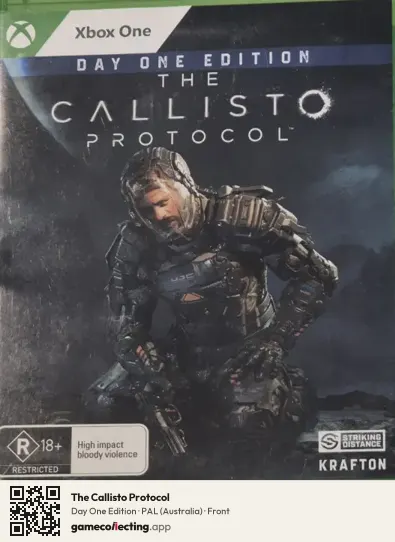 The Callisto Protocol Xbox One, Australia box front