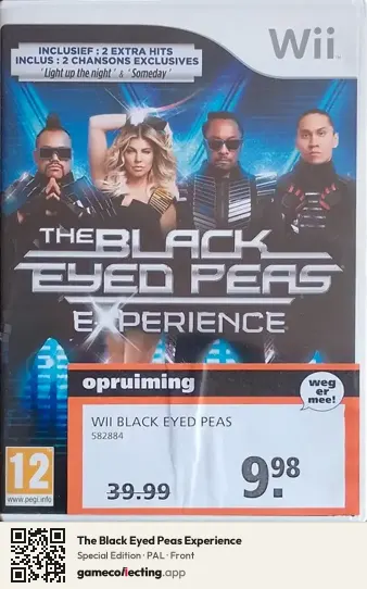 The Black Eyed Peas Experience Nintendo Wii, PAL box front