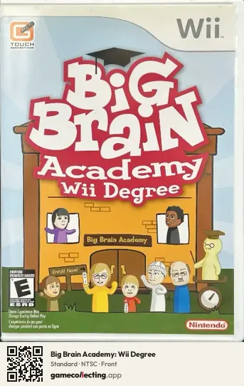 Big Brain Academy: Wii Degree Nintendo Wii, NTSC box front