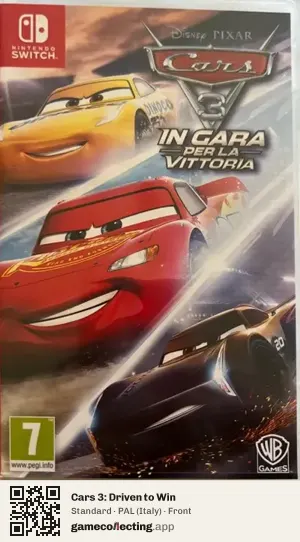 Cars 3: Driven to Win Nintendo Switch, Italy box front