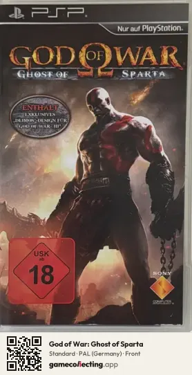 God of War: Ghost of Sparta PlayStation Portable, Germany box front