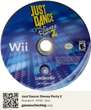 Just Dance: Disney Party 2 Nintendo Wii, NTSC disc