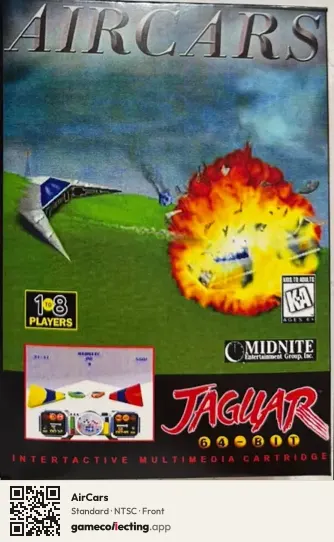 AirCars Atari Jaguar, NTSC box front