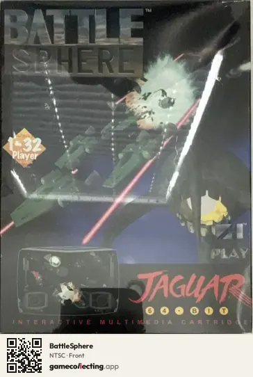 BattleSphere Atari Jaguar, NTSC box front