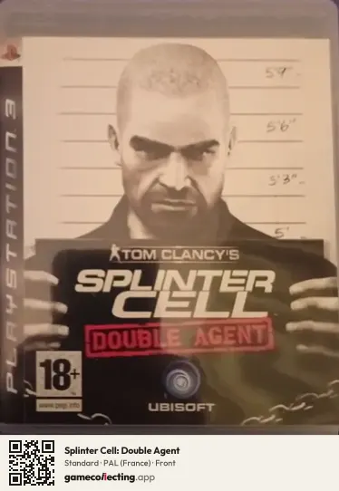 Splinter Cell: Double Agent PlayStation 3, France box front
