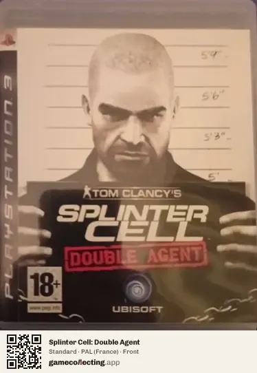 Splinter Cell: Double Agent PlayStation 3, France box front