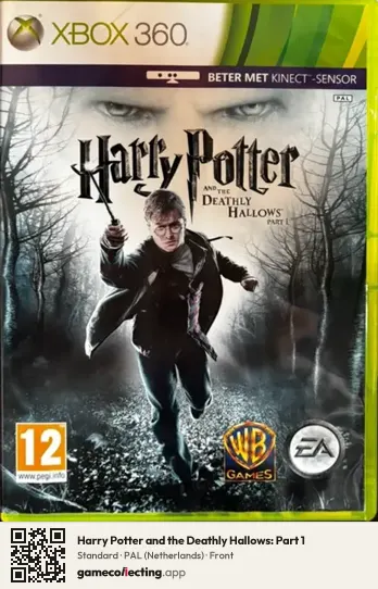 Harry Potter and the Deathly Hallows: Part 1 Xbox 360, Netherlands box front