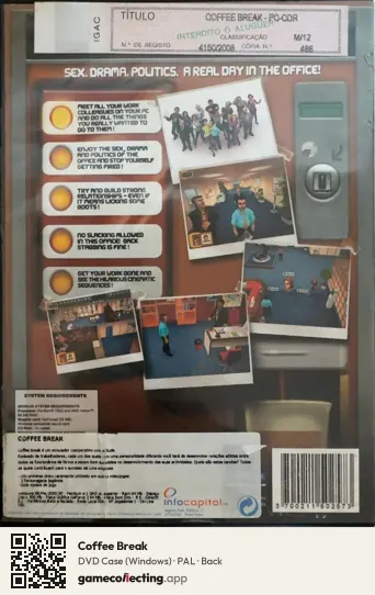 Coffee Break Computer, PAL box back