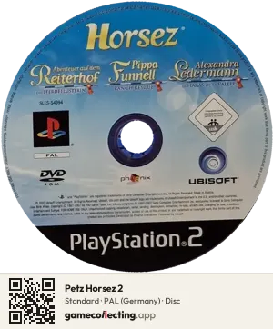 Petz Horsez 2 PlayStation 2, PAL disc