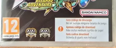 JoJo's Bizarre Adventure: All-Star Battle R, the PEGI square on its front