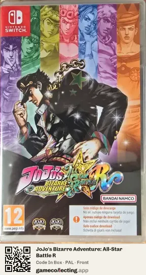 JoJo's Bizarre Adventure: All-Star Battle R Nintendo Switch, PAL box front