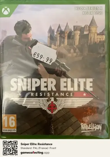 Sniper Elite: Resistance Xbox Series X, France box front