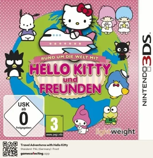 Travel Adventures with Hello Kitty Nintendo 3DS, Germany box front