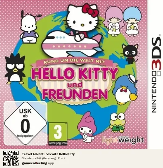 Travel Adventures with Hello Kitty Nintendo 3DS, Germany box front