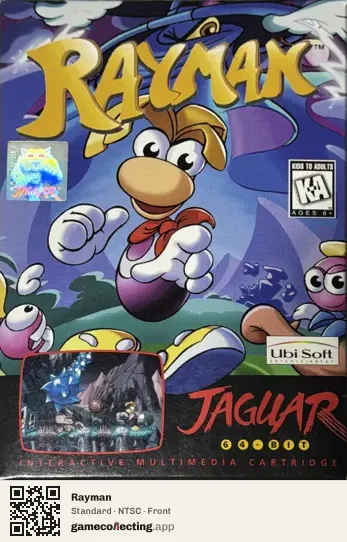 Rayman Atari Jaguar, NTSC box front