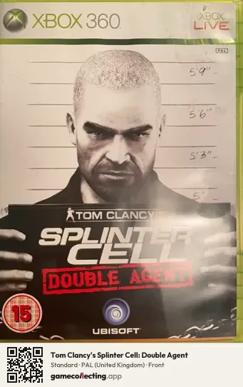 Tom Clancy's Splinter Cell: Double Agent Xbox 360, United Kingdom box front