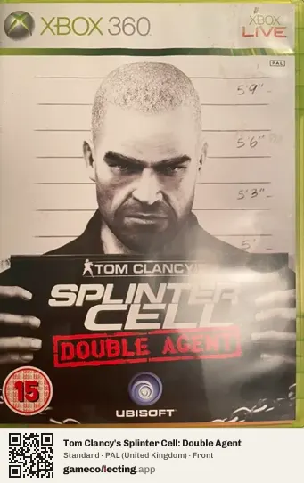 Tom Clancy's Splinter Cell: Double Agent Xbox 360, United Kingdom box front