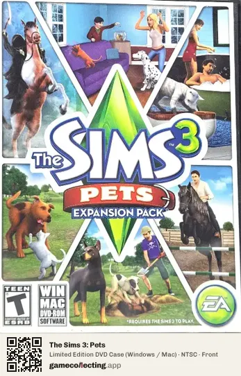 The Sims 3: Pets Computer, NTSC box front