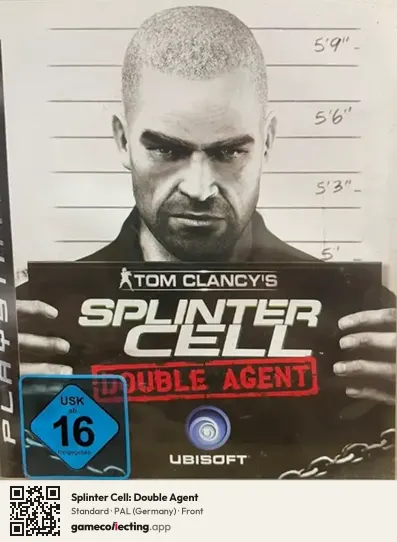 Splinter Cell: Double Agent PlayStation 3, Germany box front
