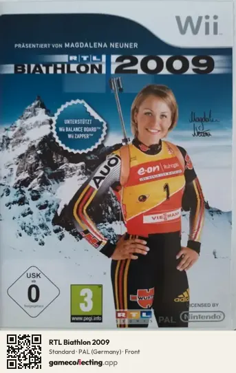 RTL Biathlon 2009 Nintendo Wii, Germany box front
